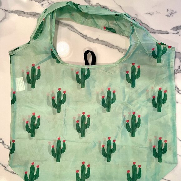 NWOT Large Nylon Reusable Shopper Tote - Picture 9 of 16